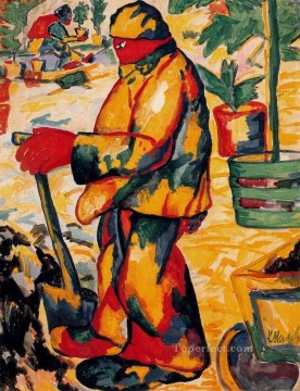 Kazimir Malevich Painting - gardener 1911 Kazimir Malevich